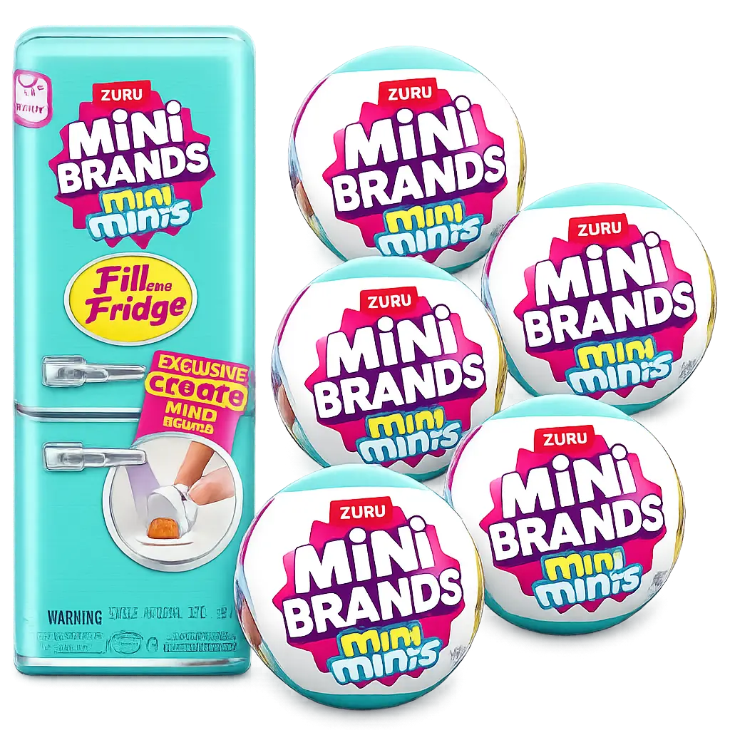 Kit Mini Geladeira Zuru + 5 Cápsulas